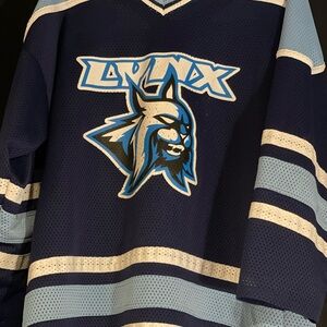 #27 Lynx Navy Blue Hockey Jersey